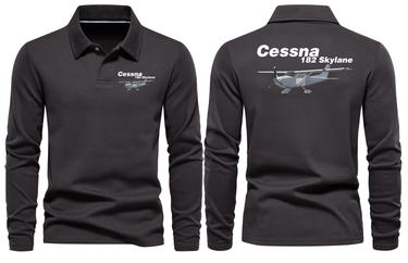 CESSNA 182 LONG SLEEVE POLO